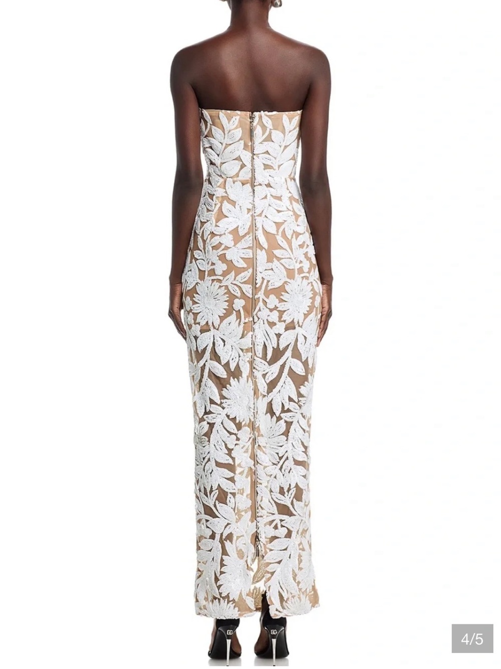 Bronx and Banco Dahlia Strapless White Dress S NEW $880 - Picture 4 of 7